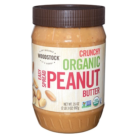 Organic Easy Spread Peanut Butter, Crunchy, 35 oz.