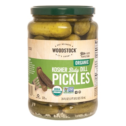 Organic Kosher Baby Dill Pickles