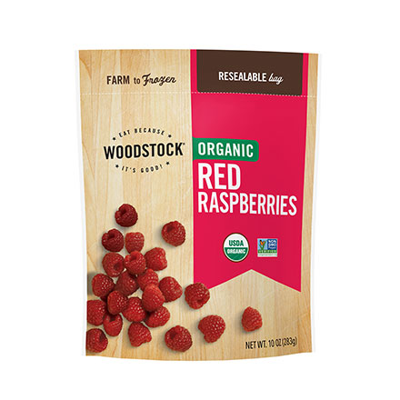 Organic Frozen Red Raspberries